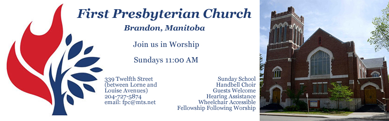 Banner Heading Logo Photo of exterior of church